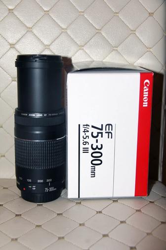 Объектив Canon EF 75-300mm iii. Телевик. Новый