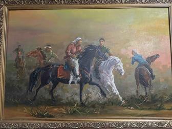 Картина живопись с лошадьми