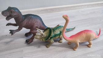 Динозавры 3шт