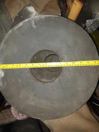 Полировочный круг резинит диаметр 400 ширина 40 внутренний диаметр 125