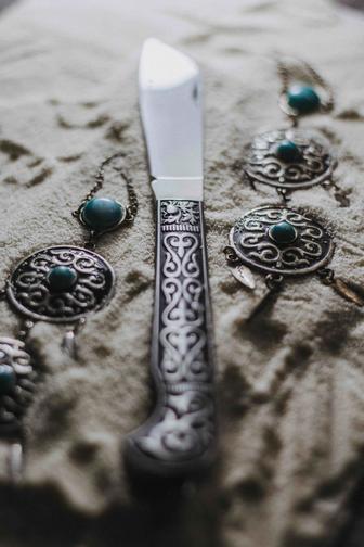 Казахский складной нож