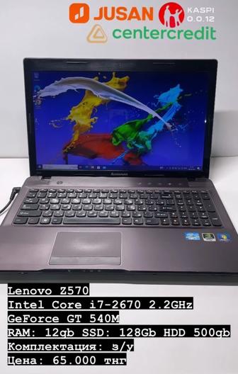 ноутбук Lenovo Z570 Intel Core i7-2670 2.2GHz