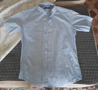 Срочно. Мужская, летняя рубашка с коротким рукавом 46р, Заводской Пекин