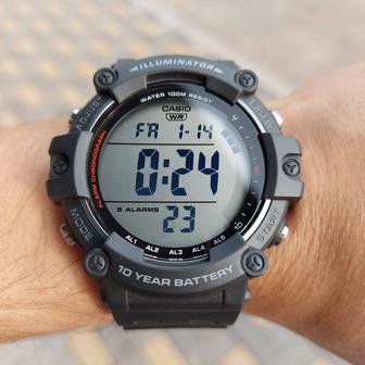Оригинальные Электронные наручные часы Casio AE-1500. Спортивные.