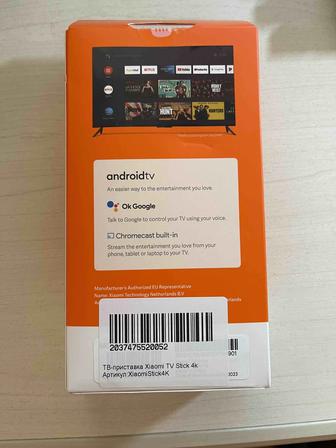 Xiaomi Mi TV Stick 4K Медиаплеер Smart TV-приставка