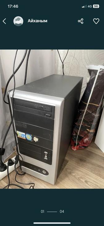 Продам старый рабочий компьютер с монитором