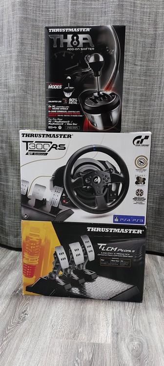 Руль Thrustmaster T300 RS GT Edition + TH8A Shifter + T-LCM Pedals