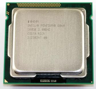 Процессор Intel Pentium G860 (аналог Core i3): 3GHz, LGA1155, 2 ядра
