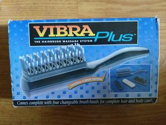 Расчёска вибромассаж для головы и тела Vibra Plus