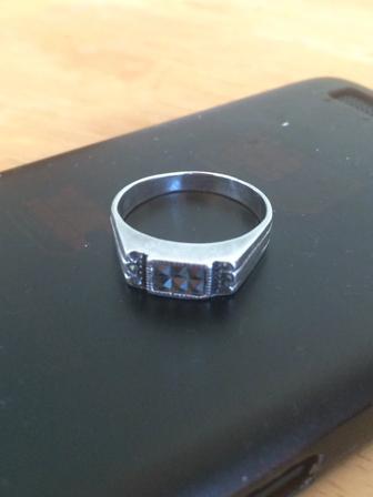 Серебренное кольцо, мужское
