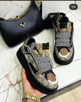 Обувь Gucci Lux качество. Полностью натуралка. Каробка документы имеется