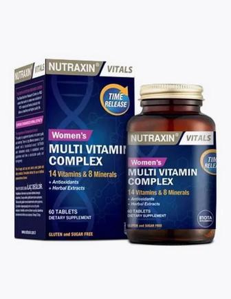 Nutraxin/Витаминов 14/минералов 8/комплекс/женщинам/витамины/взрослым
