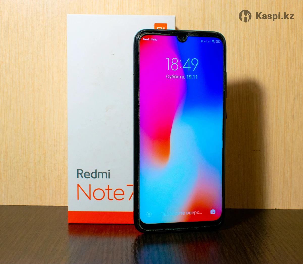 Xiaomi Redmi Note 7 (4/64 GB) в отличном состоянии (Полн.комплектация):  №109255968 — мобильные телефоны в Петропавловске — Kaspi Объявления