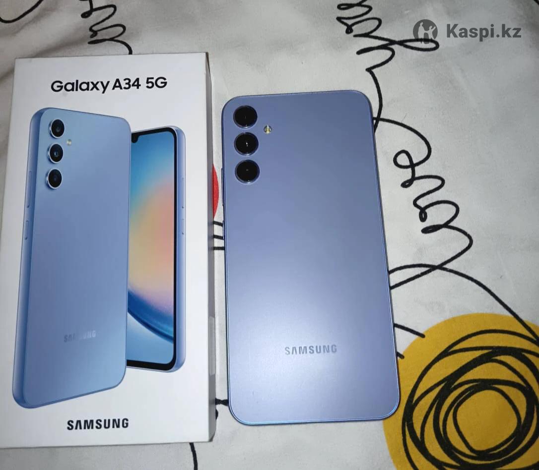 Смартфон Samsung Galaxy A34 5G 128 ГБ фиолетовый: №114342784 — мобильные  телефоны в Астане — Kaspi Объявления