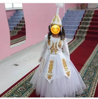 Казахский национальный костюм. Казахское национальное платье на девочку