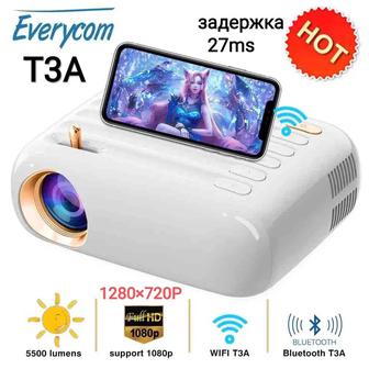 Ewerycom T3A Игровой 1LCD проектор для домашнего кинотеатра HD 1280×720P