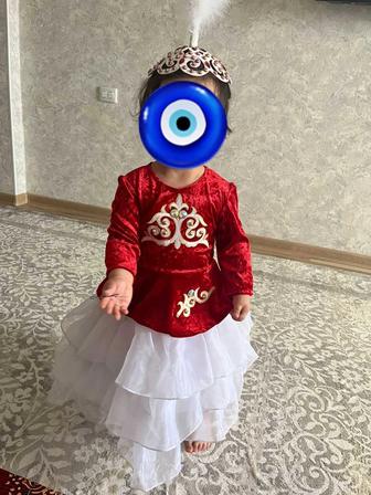 Сдам в аренду платье казахское на возраст 1.5-2 года с головным убором