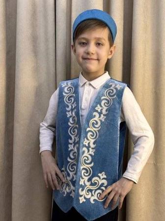 Прокат детский национальный этно костюм на мальчика 10-14 лет в Алматы