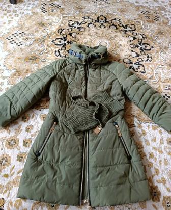 Женский осенний - весенний куртка, цвет хакки