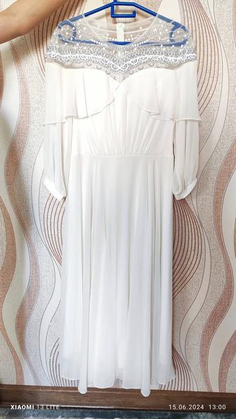 Белое платье для сырга салу