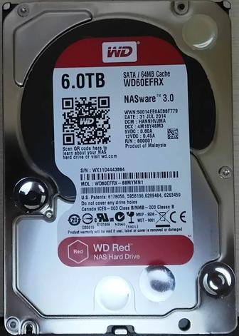Жёсткий диск для NAS. WD Red 6Tb [WD60EFRX]