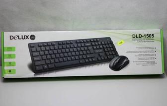 Клавиатура и мышь USB Delux DLD-1505 Черный Беспроводное