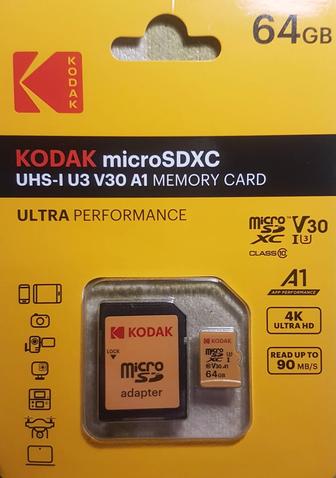 Микро карта памяти! Кодак 64GB.(Новый)