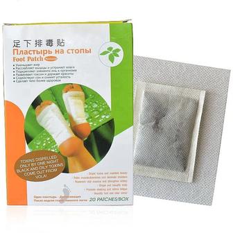 Китайский детокс пластырь для выведения токсинов Foot Patch