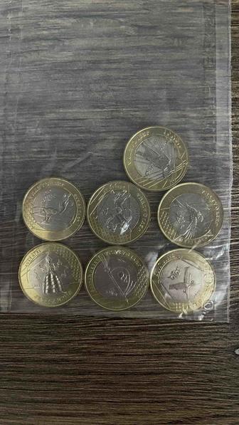 Коллекционные монеты 100 тенге Жеті Қазына