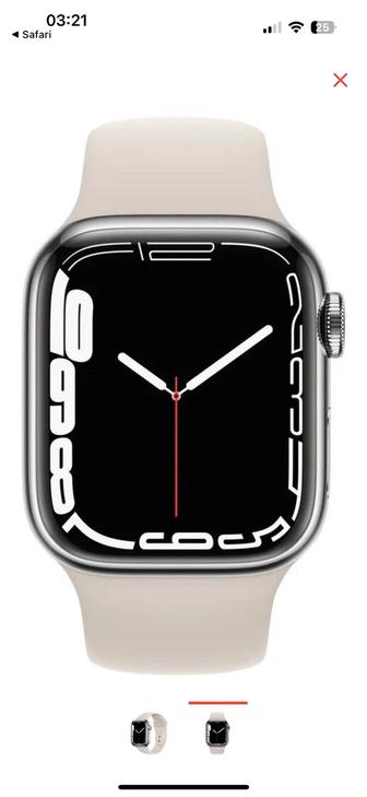 Apple Watch 7, 41mm серебристо-белый