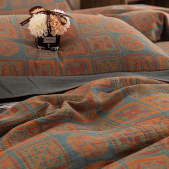 Шикарный 2-спальный муслиновый комплект постельного белья