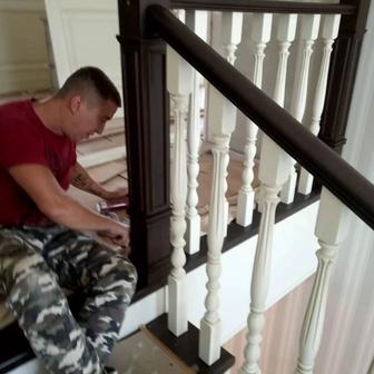 Реставрация покраска лестницы двери мебель