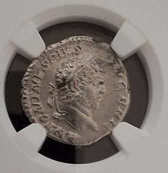 Динарий Римская империя Каракалла 198-217г.