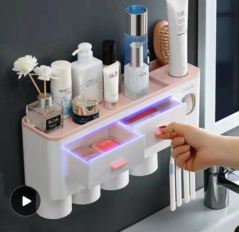 Продам органайзер подвесной для ванной. Дозатор для зубной пасты.