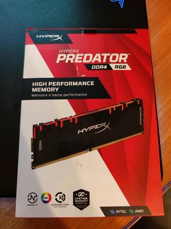 Оперативная память Kingston HyperX Predator RGB DDR4 32Gb 3600Mhz