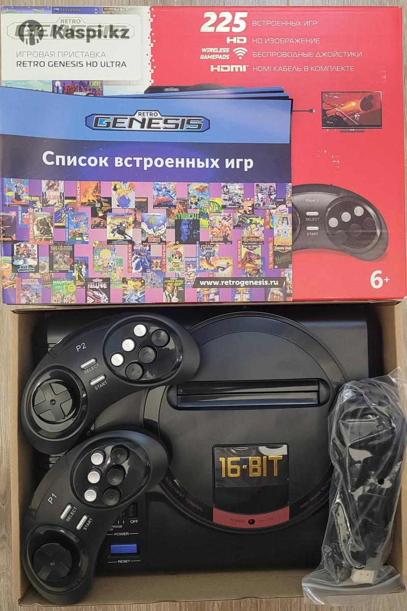 Игровая приставка SEGA Retro Genesis HD Ultra 225 игр: №114178920 — игровые  приставки в Астане — Kaspi Объявления