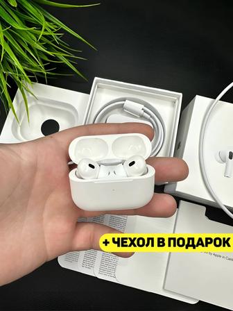 AirPods Pro 2 Premium чехол в подарок. Беспроводные наушники Apple Эйрподс