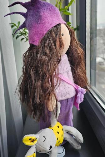 Текстильная интерьерная кукла подарок