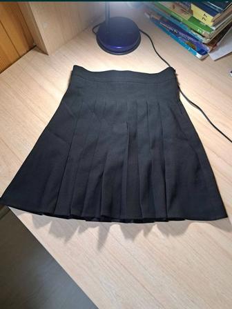 Черная теннисная юбка