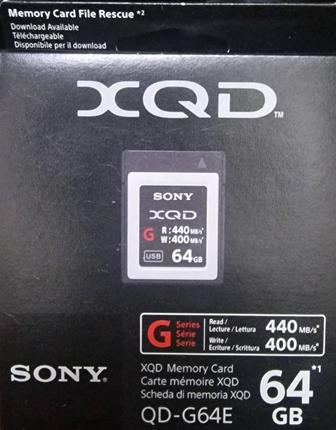 XQD карта Sony 64 Gb G, 440 mb/s