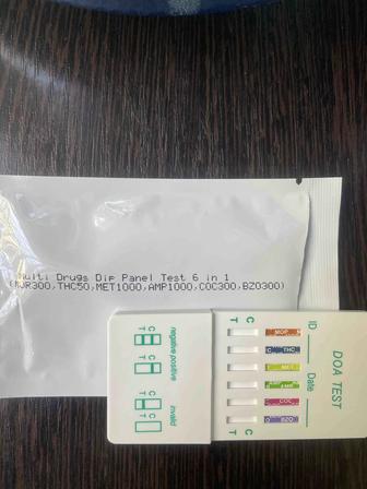Тест-кассета наркотест на 6 наркотических веществ.
