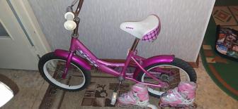 Велосипед 5-8 лет розовый