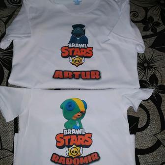 Именные футболки Фотопечать Печать Brawl Stars Бравлстарс