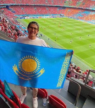 Флаг Казахстана 150х90см, 2х1 метр