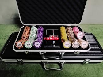 Покер Покерный набор в кейсе Фишки для покера