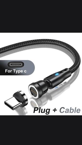 Магнитный кабель для быстрой зарядки AUFU 5A, USB-кабель типа С для iPhone