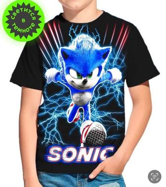 Светящаяся футболка Sonic