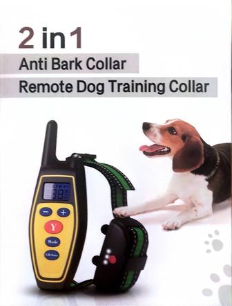 Электронный дррессировочный антилай 2 в 1 для собак