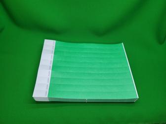 Контрольные бумажные браслеты ( зелёный)