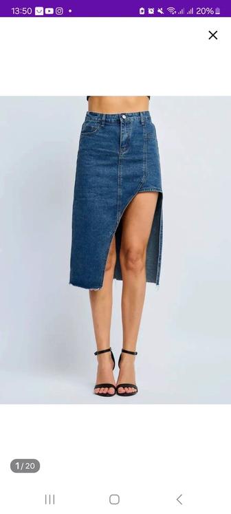Продам новую джинсовую юбку на худенькую девочку, размер 42-44 М